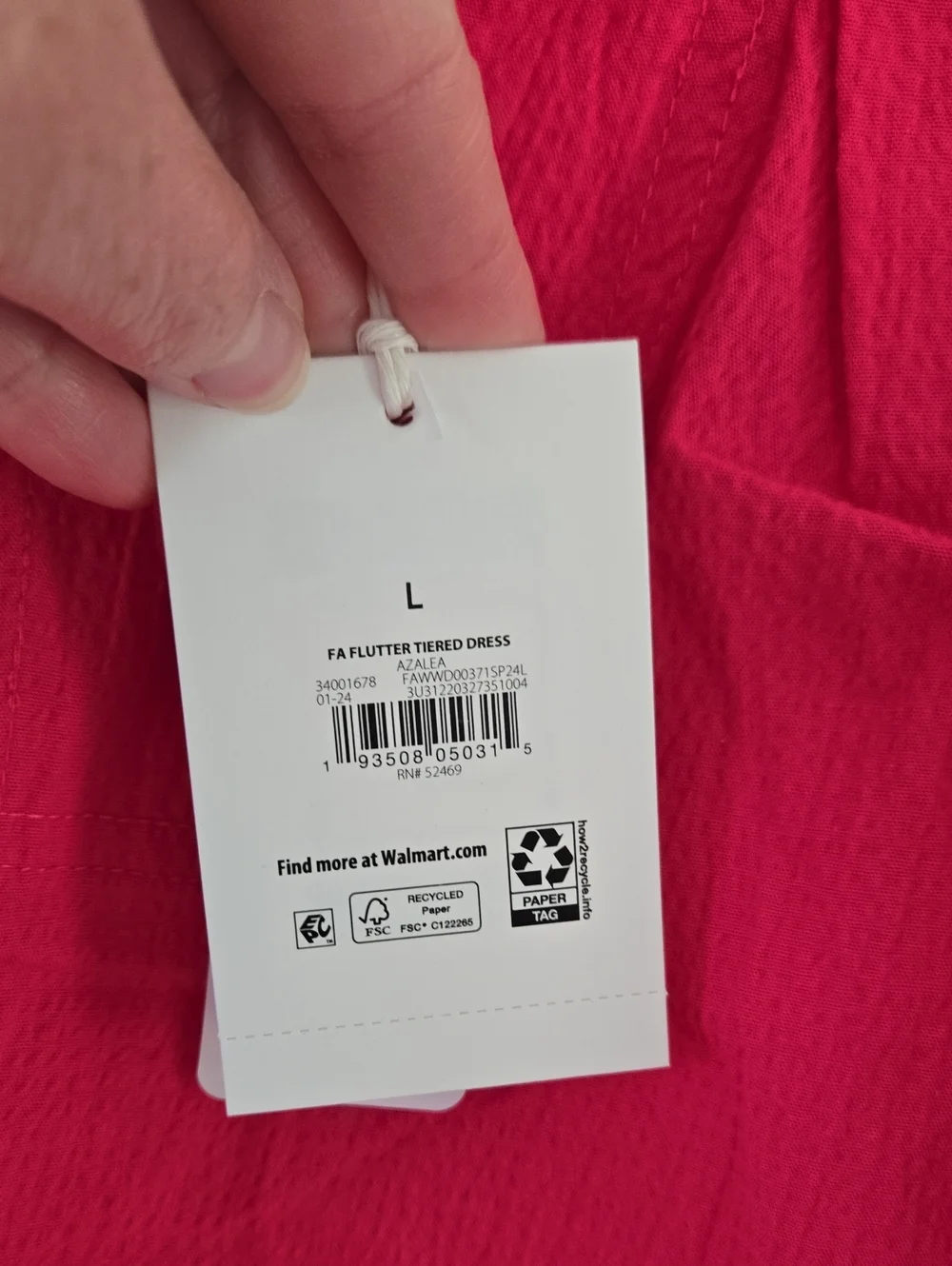 Free Assembly Fuschia Tunic Dress Size Large New With Tags - Picture 3 of 8
